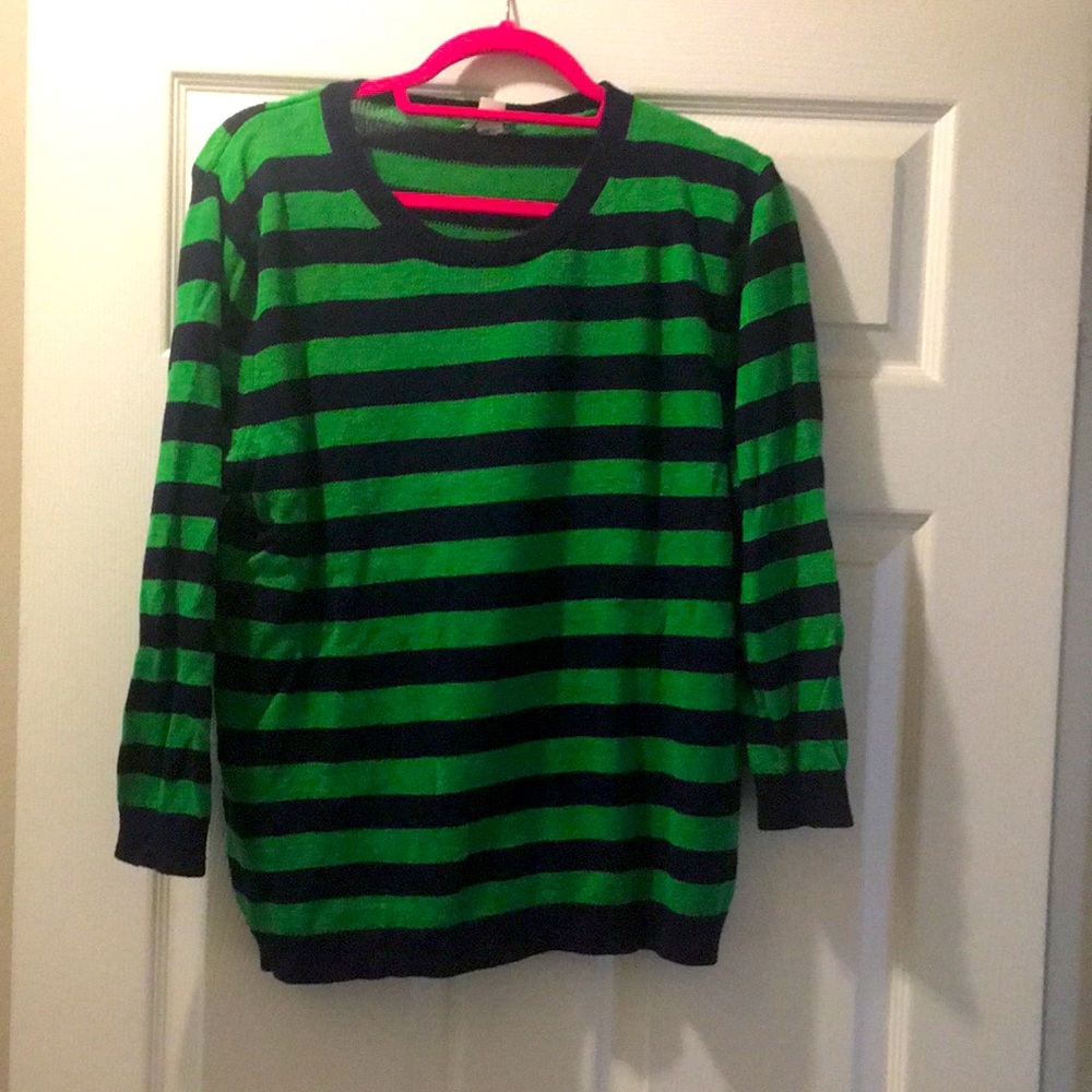 J Crew EUC striped lightweight sweater